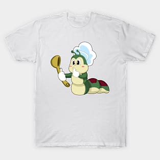 Caterpillar as Chef with Wooden spoon T-Shirt